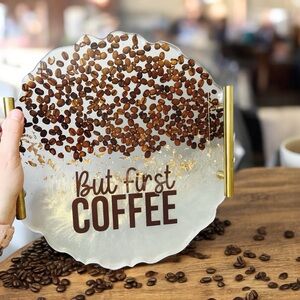 Handmade Resin Coffee Tray